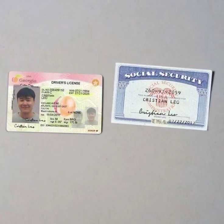 Registered passport ID card, driving license, visa
