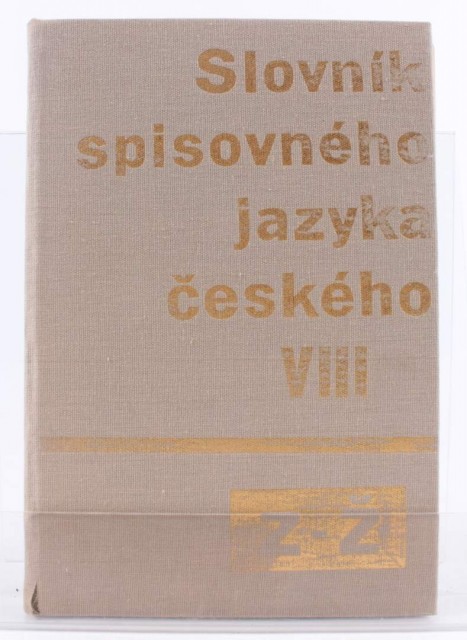 Slovník spisovného jazyka českého VIII Z-Ž