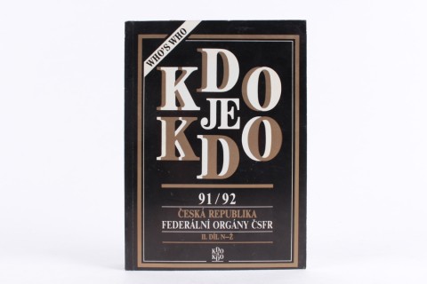 Kdo je kdo 91/92 - Česká republika 2. díl